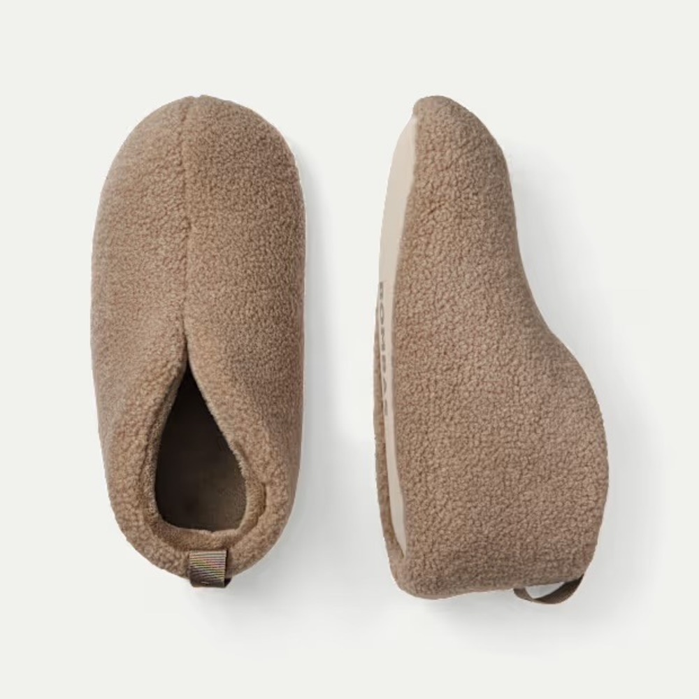 Bombas Women Cabin Bootie Slipper Tan Sherpa Fuzzy Indoor Shoes Size 7 NEW